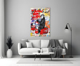 Maymun Tavsiyesi Cam Sanatı Cam Tablo