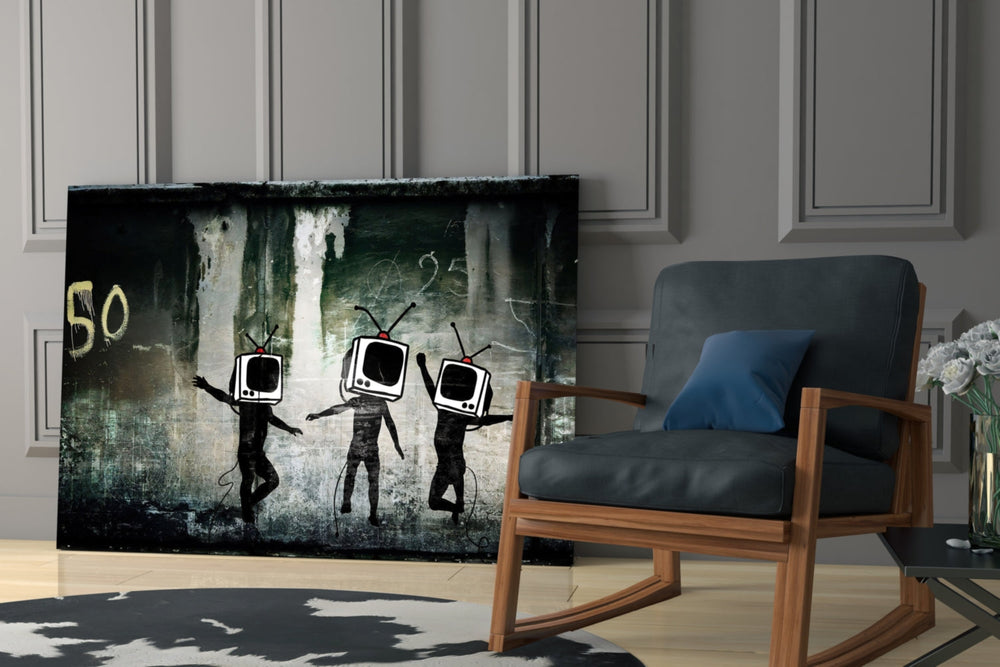 TV Başlıkları Cam Sanatı Cam Tablo