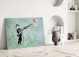 Çocuk ve Savaş Cam Sanatı Cam Tablo