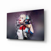 Harley Quinn Cam Sanatı Cam Tablo