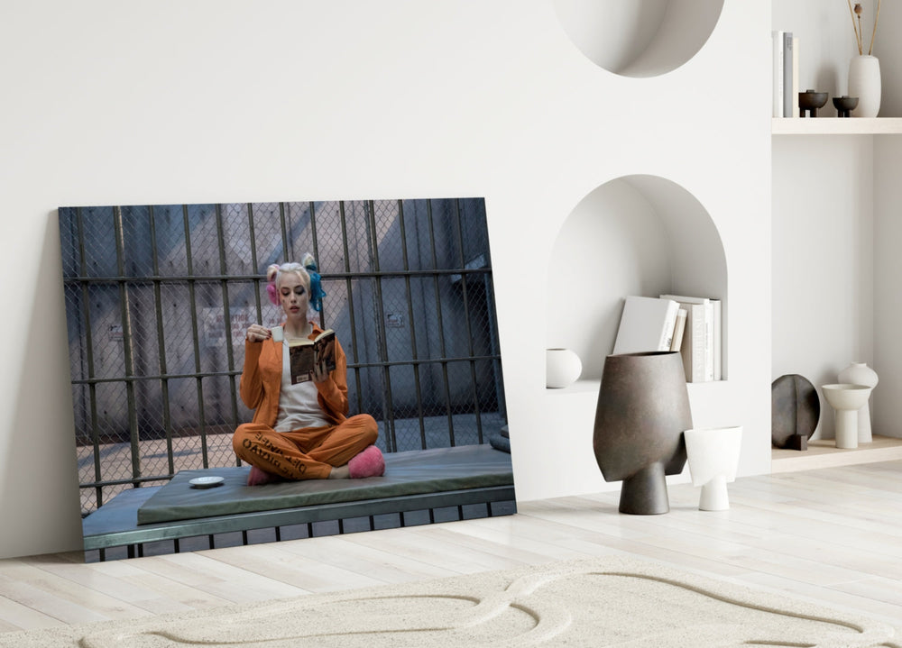 Çılgın Maskeli Dilber Cam Sanatı Cam Tablo