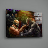 Venom ve Bane Cam Sanatı Cam Tablo