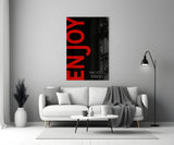 Küçük Şeylerin Tadını Çıkarın Cam Tablo