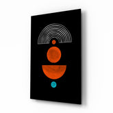 Gökkuşağının Altındaki Noktalar Cam Tablo