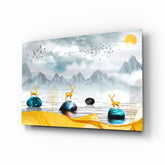 Bir Rüyanın Gölü Cam Tablo