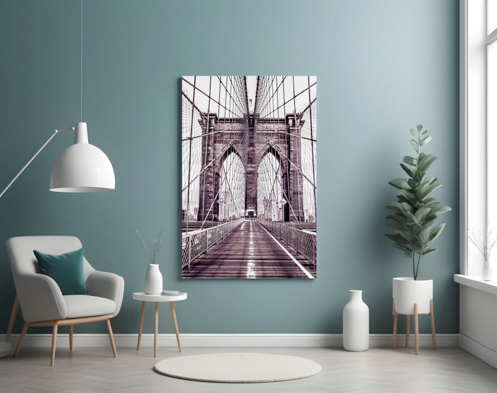Brooklyn Köprüsü Cam Tablo