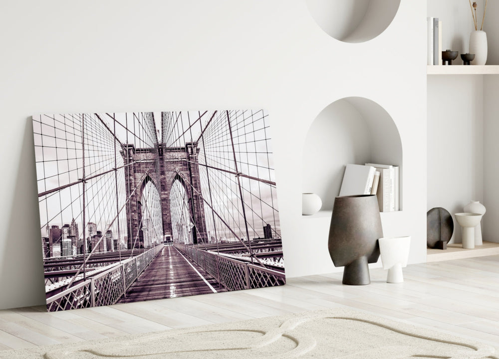 Brooklyn Köprüsü Cam Tablo
