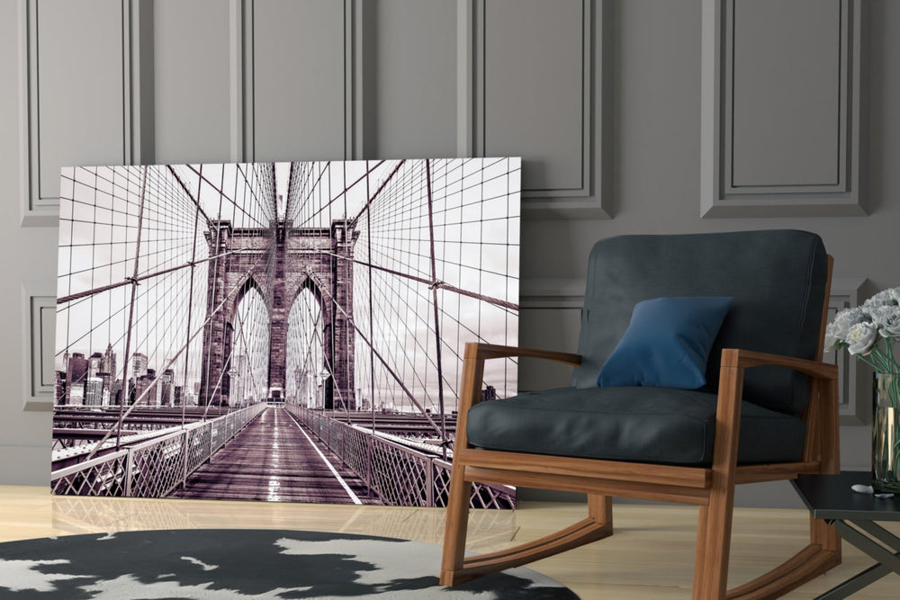 Brooklyn Köprüsü Cam Tablo