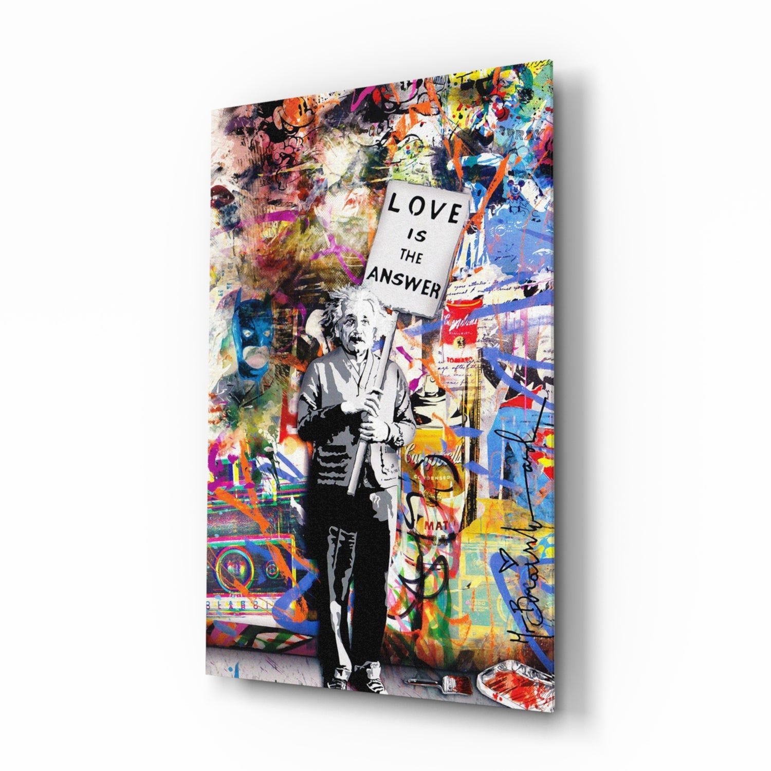 Banksy, Aşk Cevaptır Cam Tablo