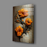 Zamansız Çiçekler Cam Tablo || Tasarımcı Koleksiyonu