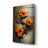 Zamansız Çiçekler Cam Tablo || Tasarımcı Koleksiyonu