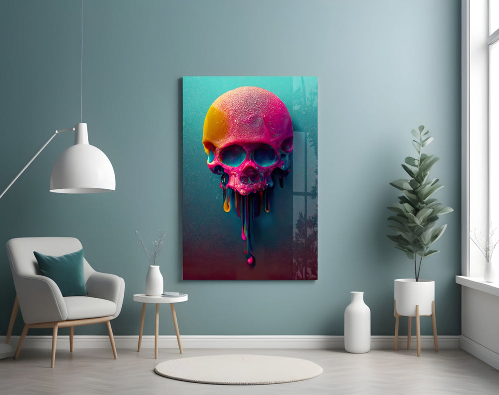 Kafatasının Erimesi Cam Tablo || Tasarımcı Koleksiyonu