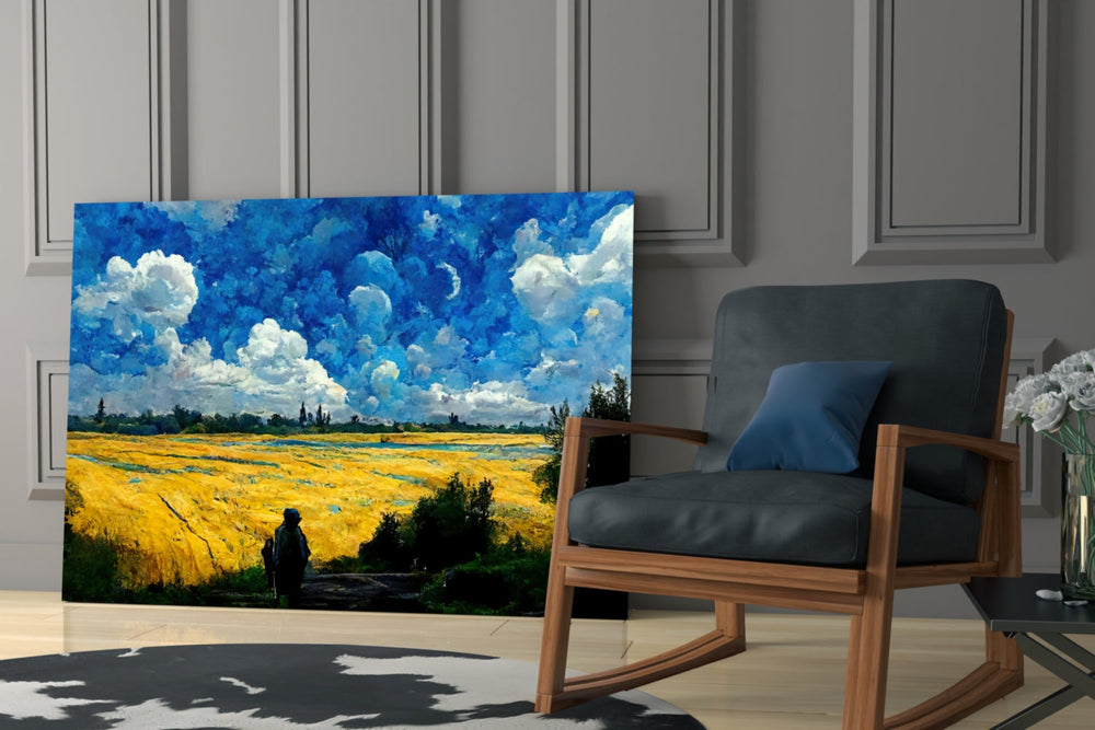 Bulutlu Gün Camı Cam Tablo || Tasarımcı Koleksiyonu