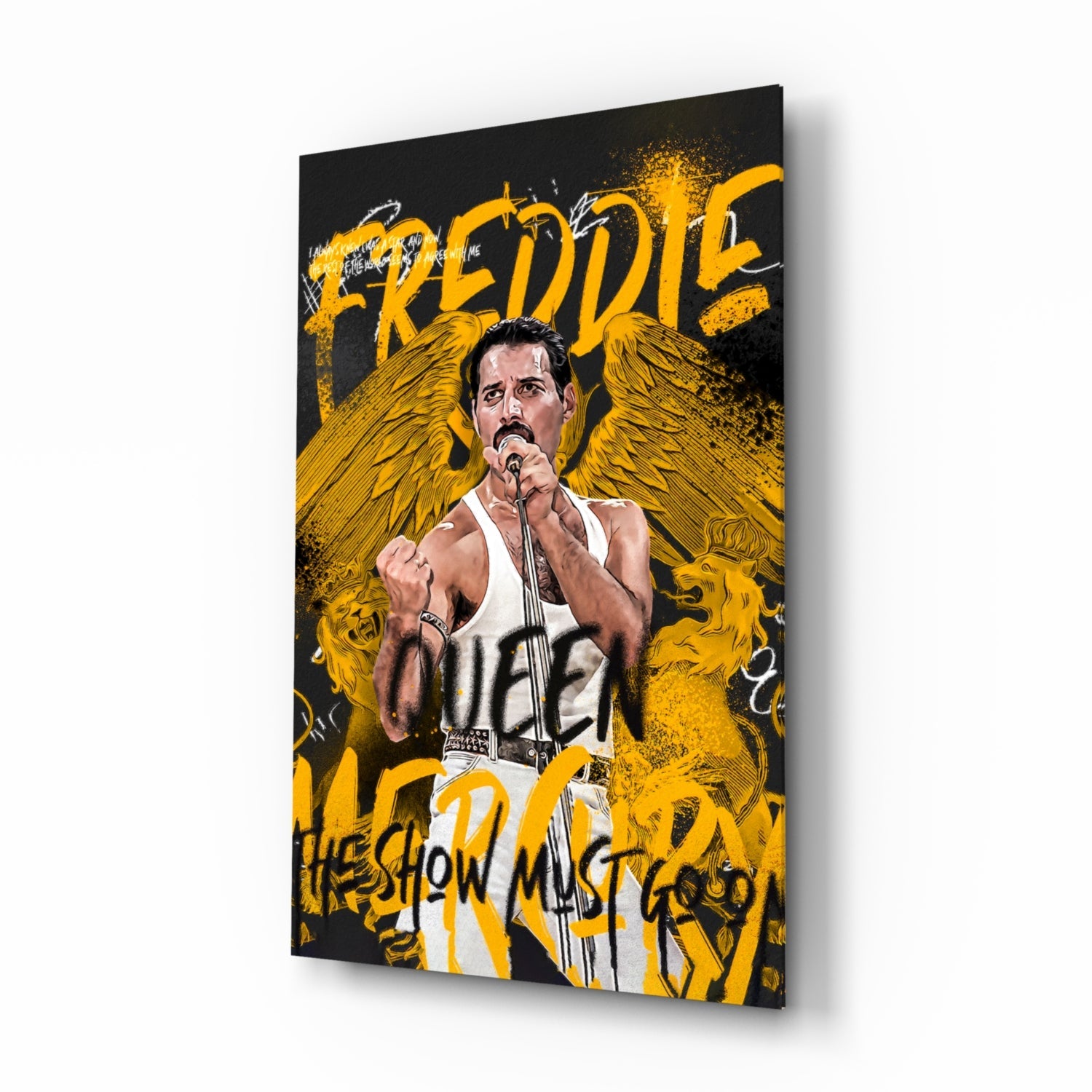 Freddie Mercury, Kraliçe Cam Tablo || Tasarımcı Koleksiyonu