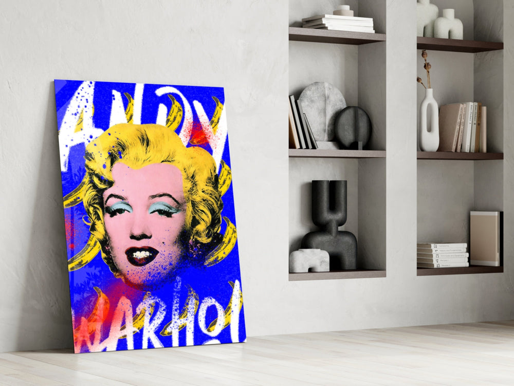 Pop Sanat ve Beyazperde Divası Cam Tablo || Tasarımcı Koleksiyonu