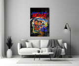 Jean-Michel Basquiat'nın tarzı Cam Tablo || Tasarımcı Koleksiyonu