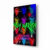 Andy Warhol ve Kendisi Cam Tablo || Tasarımcı Koleksiyonu