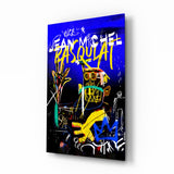 Jean-Michel Basquiat'nın tarzı Cam Tablo || Tasarımcı Koleksiyonu