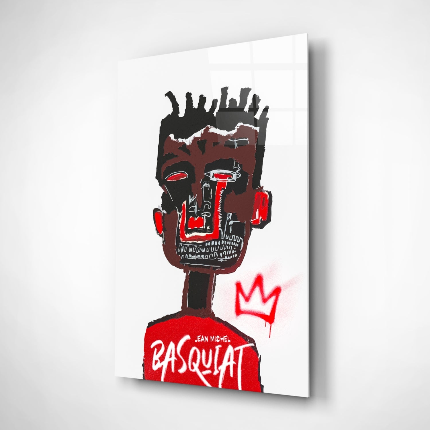 Jean-Michel Basquiat'nın tarzı Cam Tablo || Tasarımcı Koleksiyonu