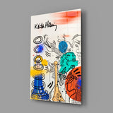 Keith Haring'in tarzı Cam Tablo || Tasarımcı Koleksiyonu