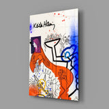 Keith Haring'in tarzı Cam Tablo || Tasarımcı Koleksiyonu