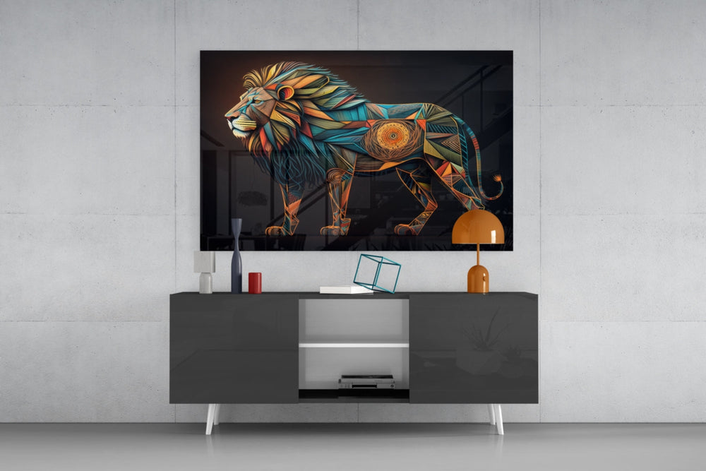 Aslan Cam Tablo || Tasarımcı Koleksiyonu