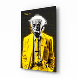 "Sana Söylemiştim" - Einstein Boyut 28,5" X 18 Cam Tablo || Tasarımcı Koleksiyonu