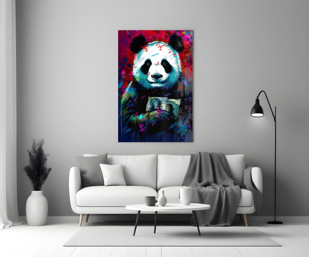 Kitapsever Panda Cam Tablo || Tasarımcı Koleksiyonu