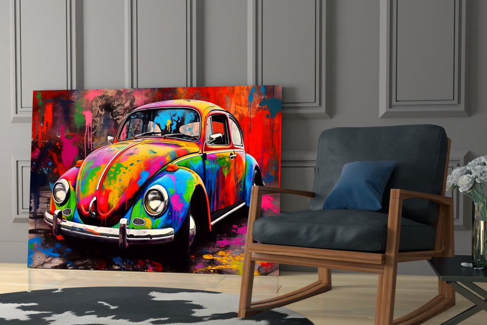 Renkli VW Cam Tablo || Tasarımcı Koleksiyonu