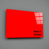 Basit Cam Tablo || Tasarımcı Koleksiyonu