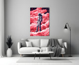 Pembe Gezegendeki Astronot Cam Tablo || Tasarımcı Koleksiyonu