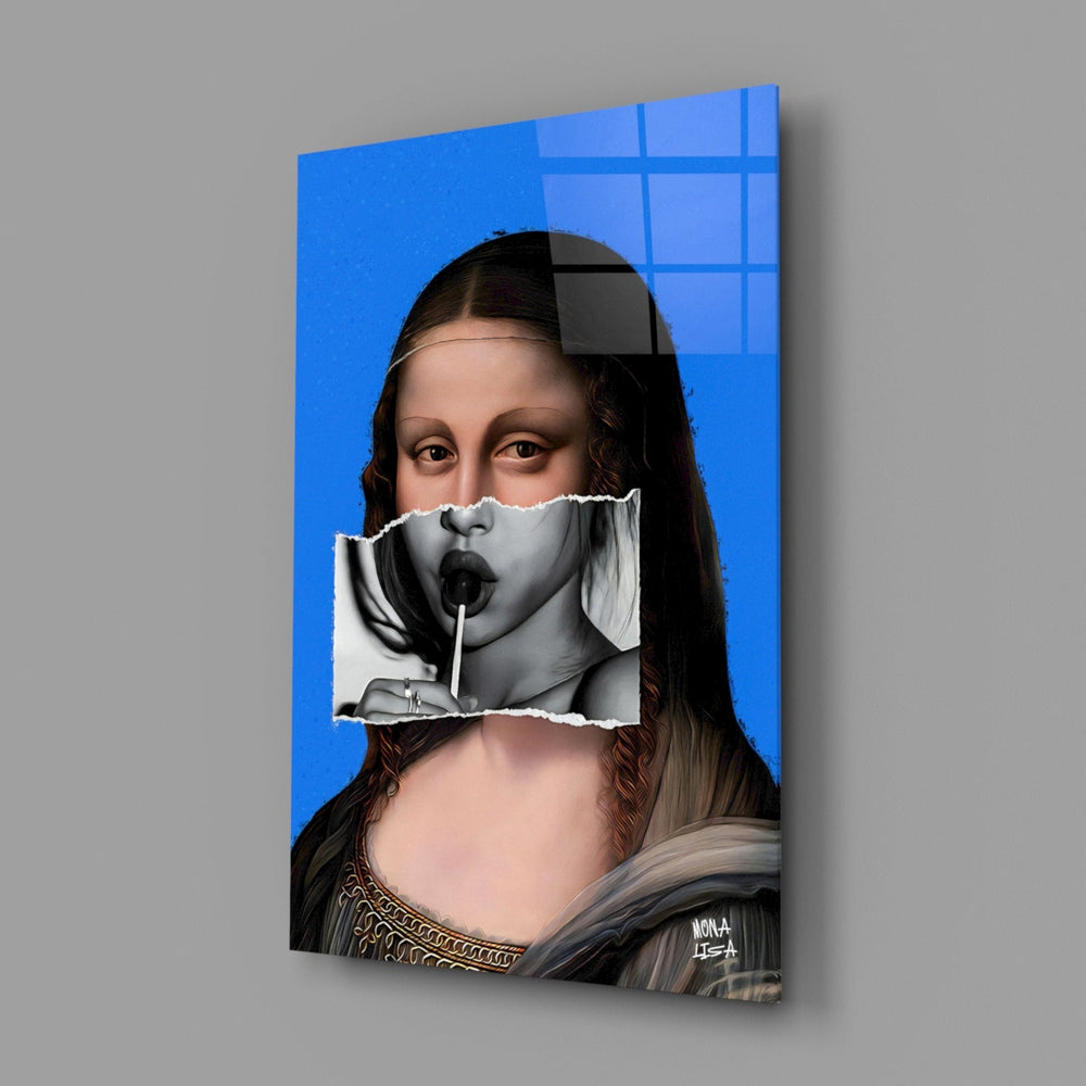 Çağdaş Mona Lisa Cam Tablo || Tasarımcı Koleksiyonu
