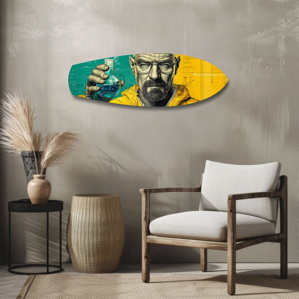 Kimyager Pop Art Cam Tablo.