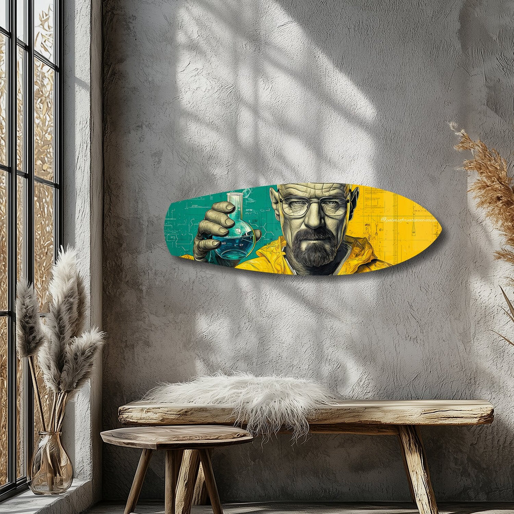 Kimyager Pop Art Cam Tablo.