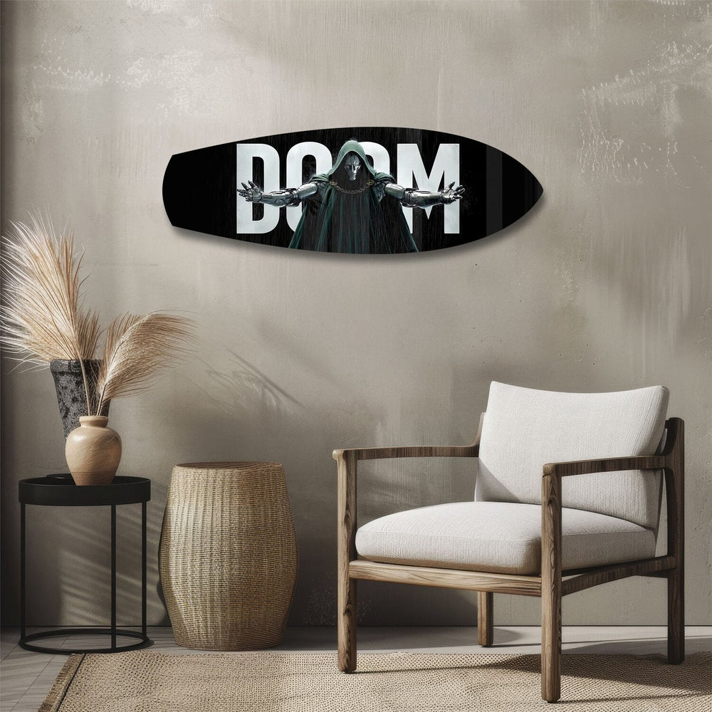 Maskeli Pelerinli Kötü Karakter Çizgi Roman Cam Tablo.