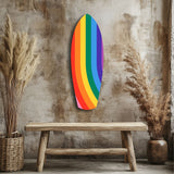 Gökkuşağı Pride Şeritleri Canlı Cam Tablo.