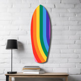 Gökkuşağı Pride Şeritleri Canlı Cam Tablo.