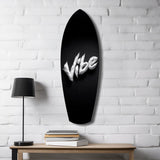 Vibe Tüy Tipografi Minimal Cam Tablo.