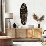 Altın Girdaplar Cam Tablo.