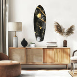 Altın Boyalı Cam Tablo.