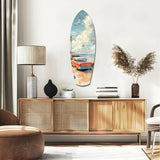 Deniz Kenarı Cam Tablo.