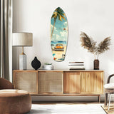 Deniz Kenarı V4 Cam Tablo.