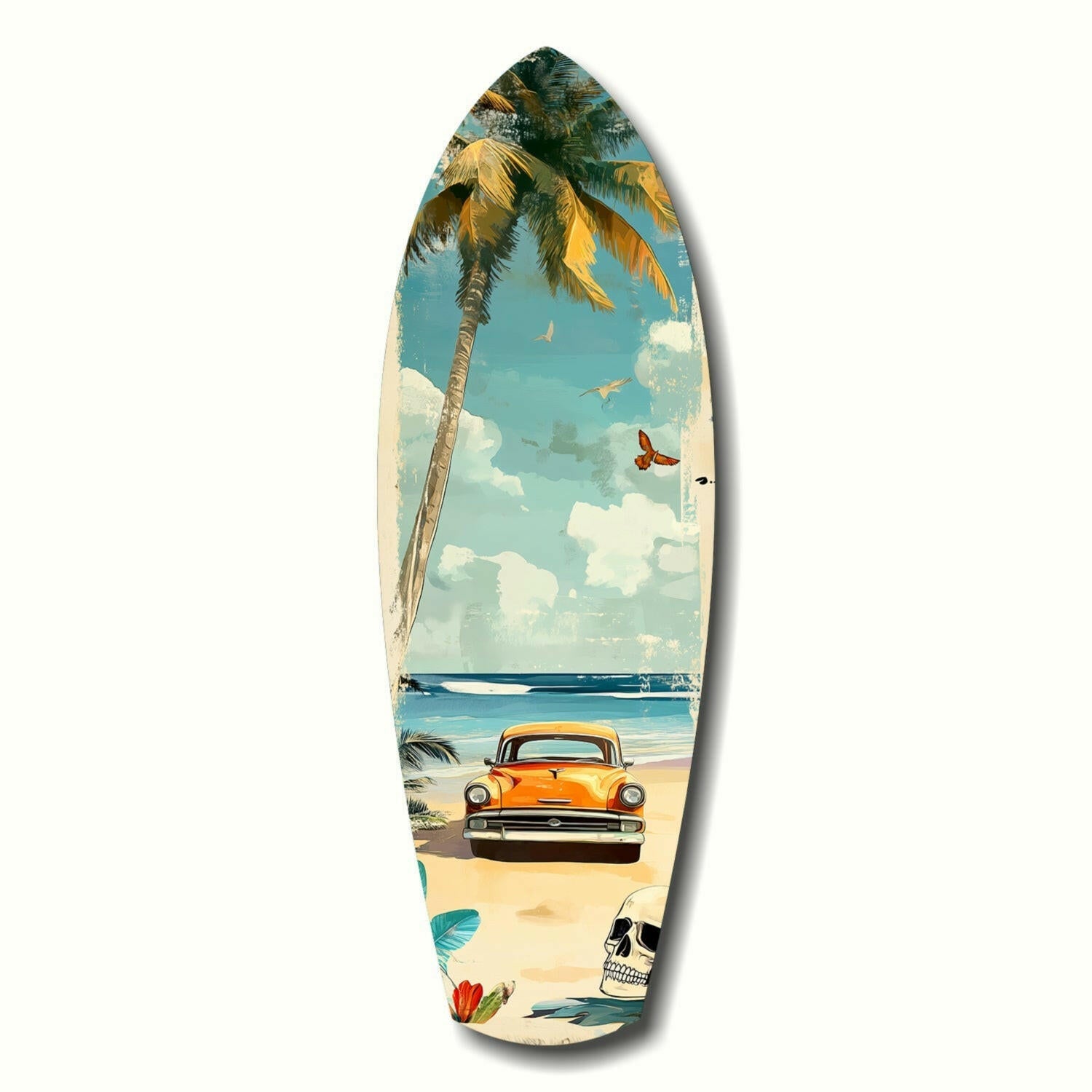 Deniz Kenarı V4 Cam Tablo.