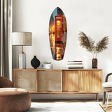 Londra Telefon Kulübesi Cam Tablo.