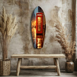 Londra Telefon Kulübesi Cam Tablo.