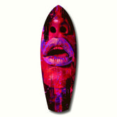 Renkli Dudaklar V5 Cam Tablo.