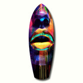 Renkli Dudaklar V15 Cam Tablo.