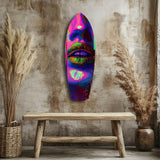 Renkli Dudaklar V19 Cam Tablo.