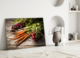 Havuç ve Turp Cam Tablo