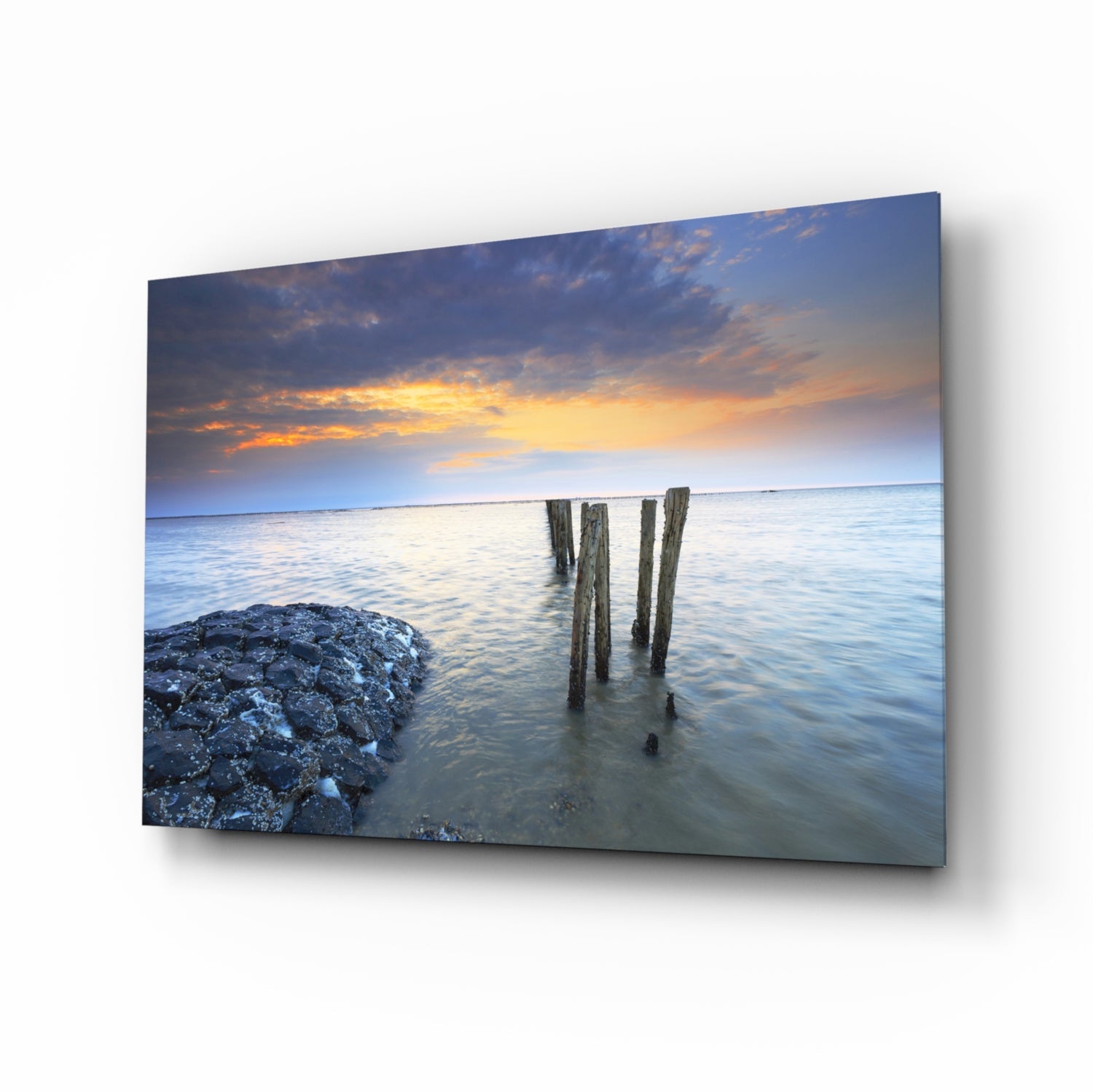 Deniz Manzarası Cam Tablo